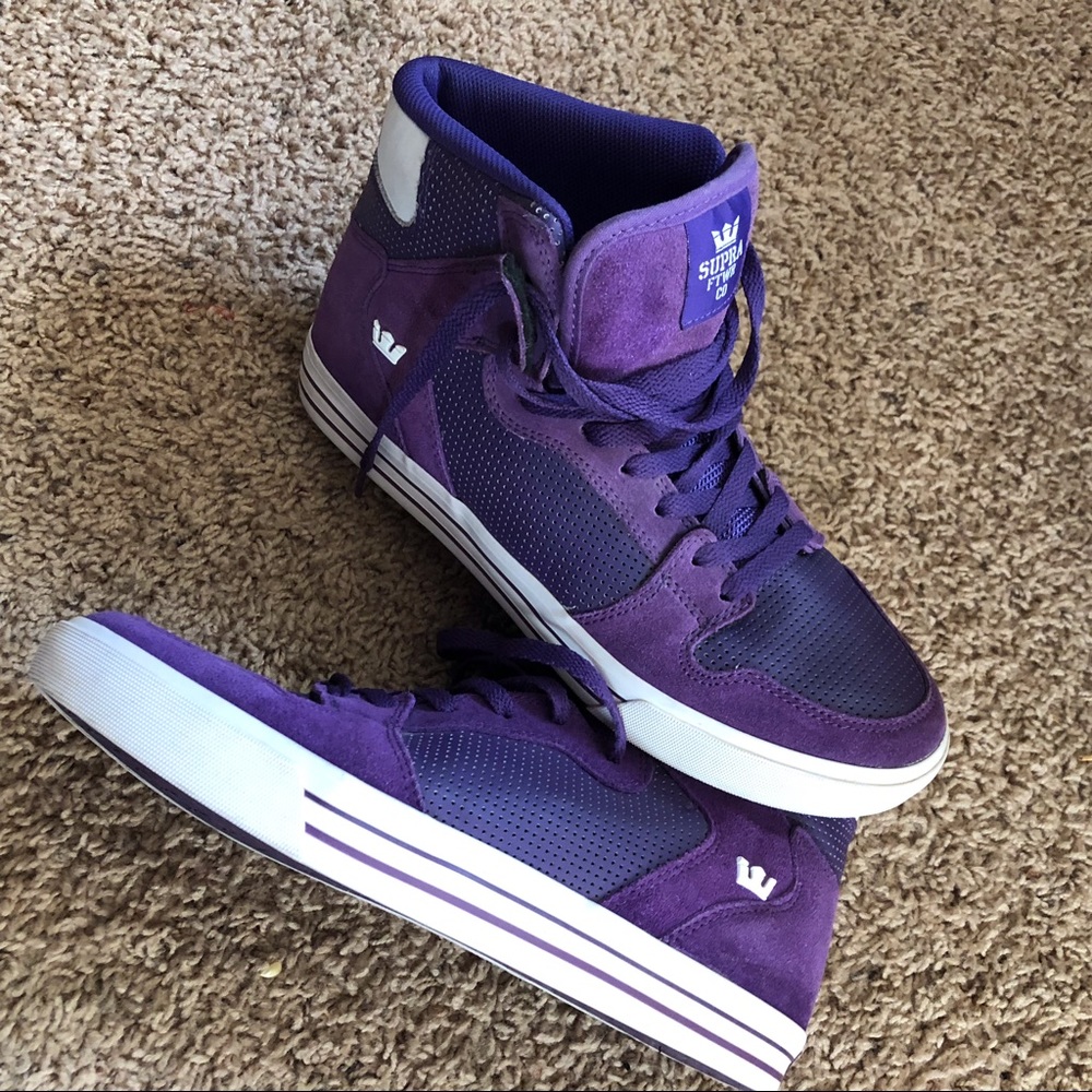 Purple Supra Sneakers